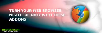Night-friendly addons to dim your web browser colors